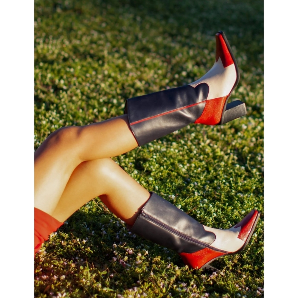 Jeffrey Campbell | Calimity Western Patriotic USA Boots Size 7.5